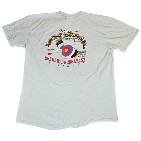 stedman Other - Vintage Distressed 1989 Archery‎ Tournament Kam Day Maui, Hawaii Mens XL Shirt